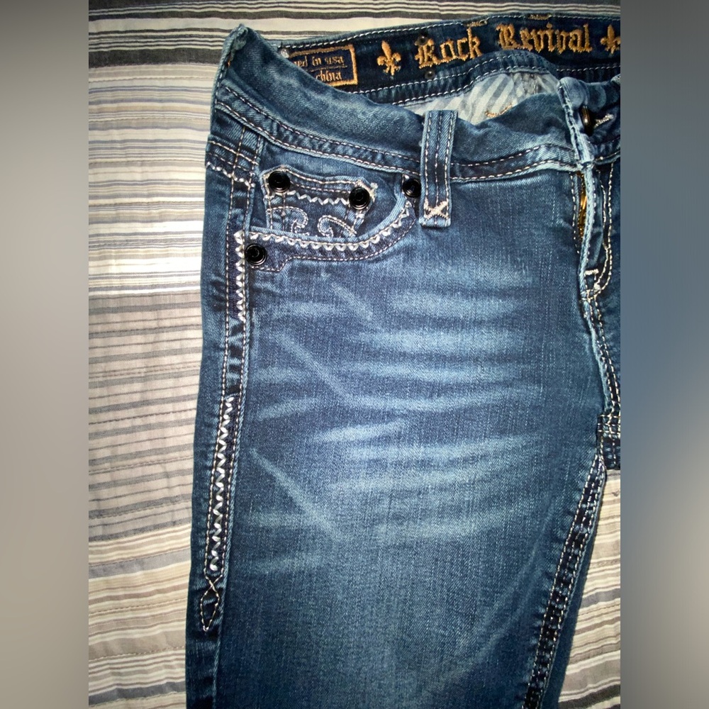 Rock Revival Jeans Jacklyn Easy Boot Women’s Size 26 - Picture 11 of 16